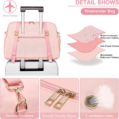 Gym Bags for Women Sport Duffle Workout Bag with Shoe Compartment and Dry Wet Pocket Womens Gym Bag with Yoga Mat Holder